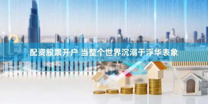 配资股票开户 当整个世界沉溺于浮华表象